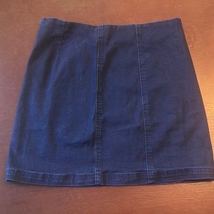 Denim mini skirt